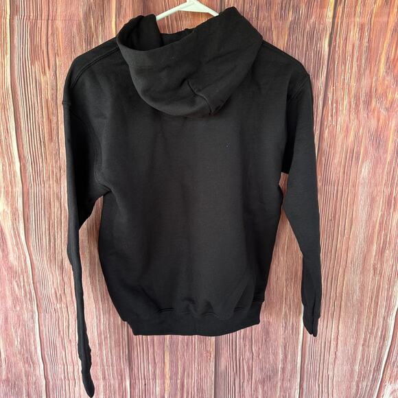 NWT Ultra Soft Get  Right Hoodie Sweatshirt Black Philadelphia Sixers Size 18-20 - Picture 2 of 7